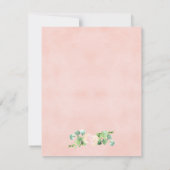 黒板象ベビーシャワーサンキューカード 招待状 (裏面)