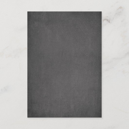 黒板象ベビーシャワーベビー用ブック エンクロージャーカード (裏面)