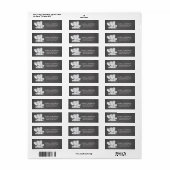 黒板象ベビーシャワー住所 シール (フルシート)