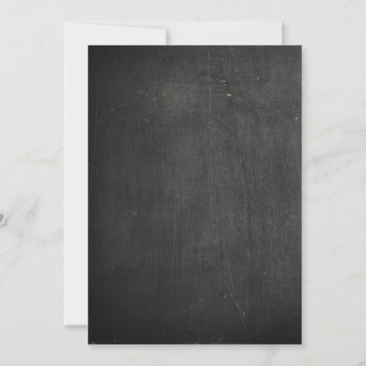 黒板赤ちゃんシャワーの招待状 招待状 (裏面)