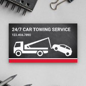 黒板車牽引サービストッカー 名刺