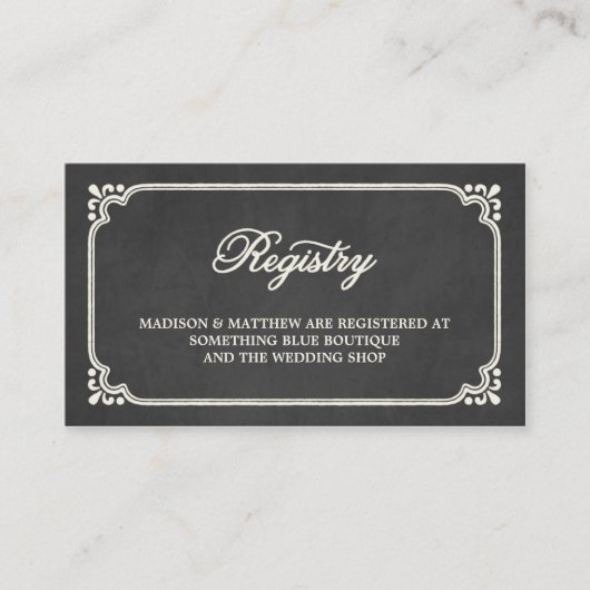 黒板連合 | の登結婚録カード エンクロージャーカード (正面)