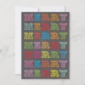 黒板醜いセータークリスマスパーティの招待状 招待状 (裏面)