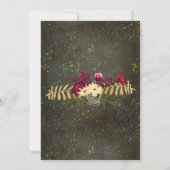 黒板金ゴールド銀の星コンステレーション結婚の 招待状 (裏面)