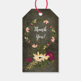 黒板金ゴールド銀星星座スカイ ギフトタグ