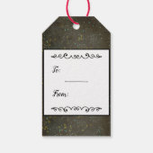 黒板金ゴールド銀星星座スカイ ギフトタグ (裏面)