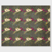 黒板金ゴールド銀星星座スカイ ラッピングペーパー (フラット)