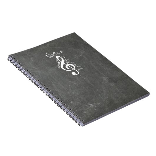 黒板音楽は感覚が引用文のように聞こえるものにです ノートブック (右側)