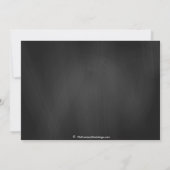 黒板風セーブ・ザ・デート写真お知らせカード 5x7 セーブザデート (裏面)