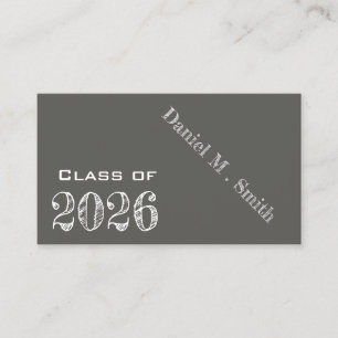 黒板風2026卒業名札 名刺