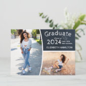 黒板高校卒業写真発表 招待状 (スタンド正面)