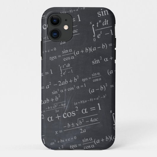 黒板-おもしろいなユニークの数学の方式 Case-Mate iPhoneケース (裏面)