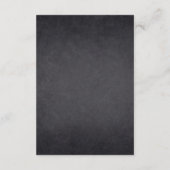 黒板 ここに息子がやってくる ベビーシャワー エンクロージャーカード (裏面)