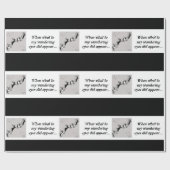 黒板 – トナカイ – 黒/白 ラッピングペーパー (フラット)