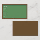 黒板-ビジネス 名刺 (正面/裏面)