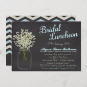 黒板 マスンジャー ベイビーズブレス ウェディングランチョン 招待状 (正面/裏面)