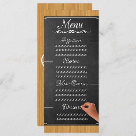 黒板 メニュー (正面/裏面)