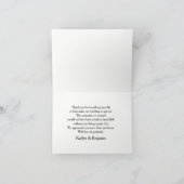 黒板 ライトストリングス  書道 ありがとう サンキューカード (内部)