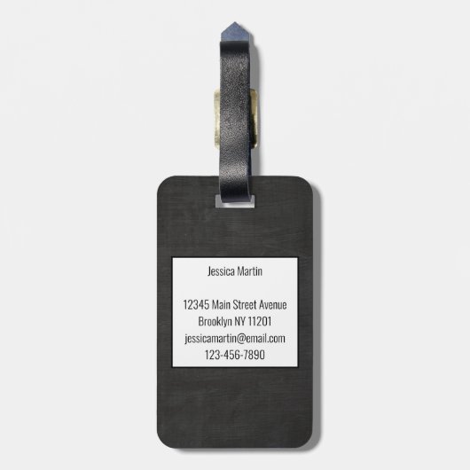 黒板 ラゲッジタグ (裏面縦)