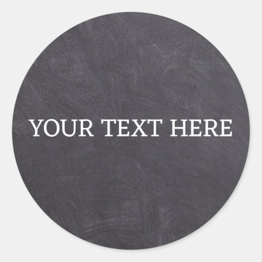 黒板 ラベル クラシック ラウンド サークル (正面)