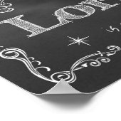 黒板 – 世界への喜び ポスター (角)