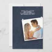 黒板 |写真 |ウェディングレセプション招待状 招待状 (裏面)