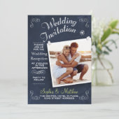 黒板 | 写真 | 結婚式の招待状 招待状 (スタンド正面)