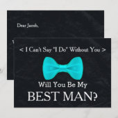 黒板、君が俺のベストマンになってくれ！ 招待状 (正面/裏面)