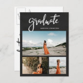 黒板 | 大学院の素朴大学院写真 インビテーションポストカード (正面/裏面)