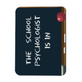 黒板「学校の心理学者が入っている」磁石 マグネット (縦)