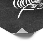 黒板、感動的引用文 ポスター (角)