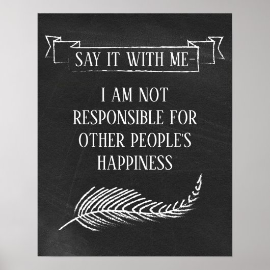 黒板、感動的引用文 ポスター (正面)