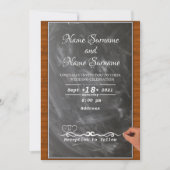 黒板 招待状 (正面)