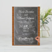 黒板 招待状 (スタンド正面)