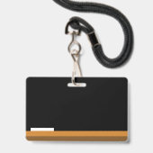 黒板 看護師 プラスチック バッジ 許可証 (ストラップ付き裏面)