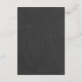 黒板 花の結婚式 願い事カード エンクロージャーカード (裏面)