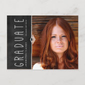 黒板 | 2015卒業パーティー招待状 インビテーションポストカード (正面)