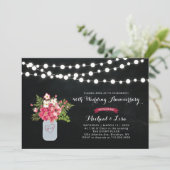 黒板 40周年結婚記念日招待状 招待状 (スタンド正面)