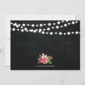 黒板 40周年 結婚記念日 招待状 (裏面)