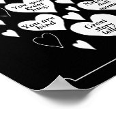 黒板 40歳の誕生日プレゼント ポスター (角)