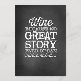 黒板 5x7 テーブルサイン ワインがあれば、 招待状