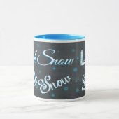 黒板 Let It Snow, Let It Snow, Let It Snow マグカップ (中央)