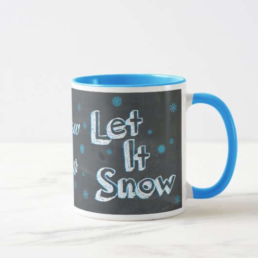 黒板 Let It Snow, Let It Snow, Let It Snow マグカップ (右)
