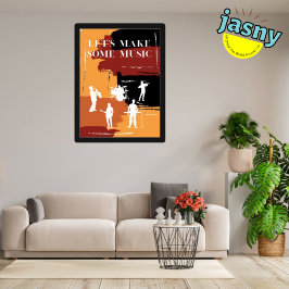 黒枠で音楽グラフィックを作ろう ポスター