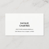 黒枠ミニマリストモノグラム黄 名刺 (裏面)