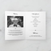 黒枠写真記念のお葬式 プログラム (内部)