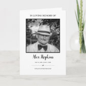 黒枠写真記念のお葬式 プログラム (正面)