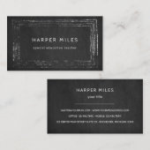 黒枠動揺しての黒板先生 名刺 (正面/裏面)