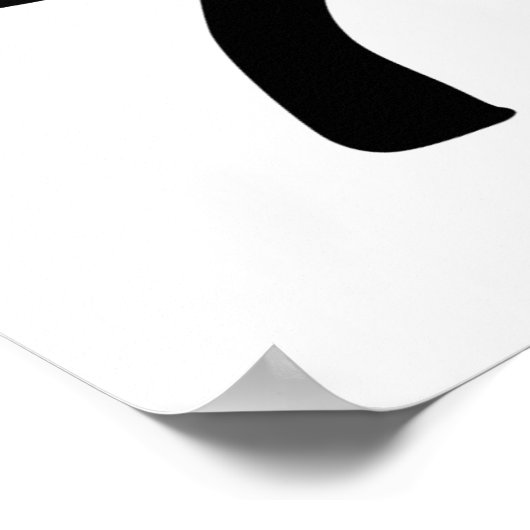 黒柔道帯 ポスター (角)