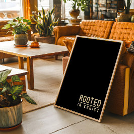 黒根キリスト教信仰引用文ポスター ポスター